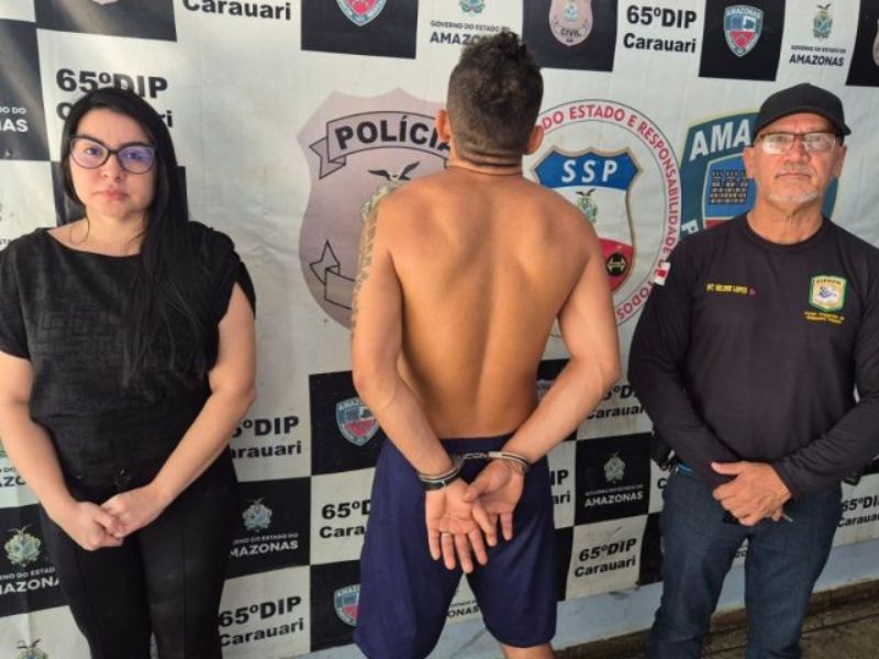 Homem é preso em Carauari após praticar violência psicológica e impedir companheira de sair de casa