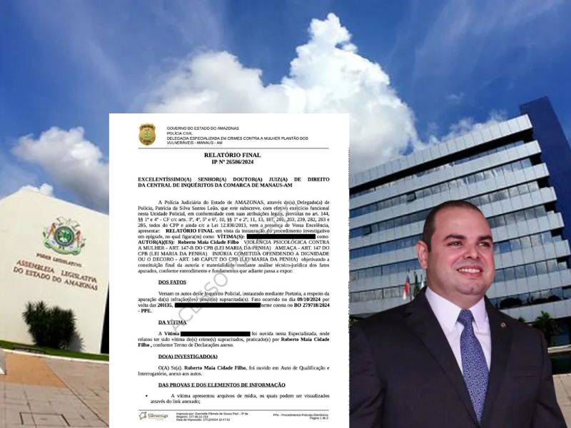 Deputado Roberto Cidade é acusado de violência doméstica por ofensas à ex-mulher no pós-parto