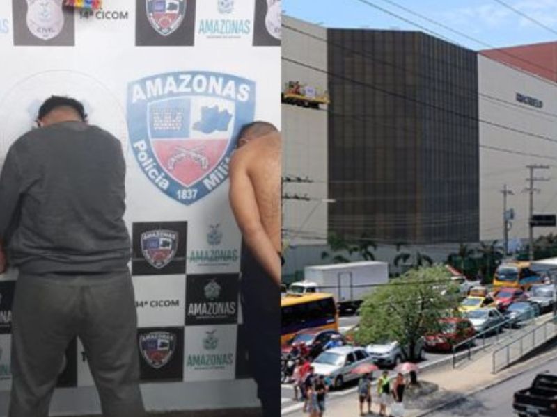 Três homens são presos após tentativa de furto no Shopping Grande Circular, zona Leste de Manaus