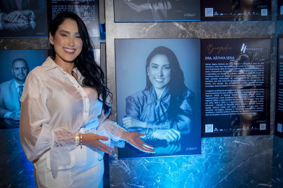 Homenageada na Exposição Notáveis da Justiça, Kathya Sena destaca liderança feminina na advocacia
